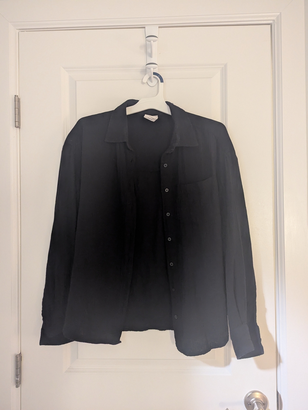 GAP Women's Black Button-Down Shirt